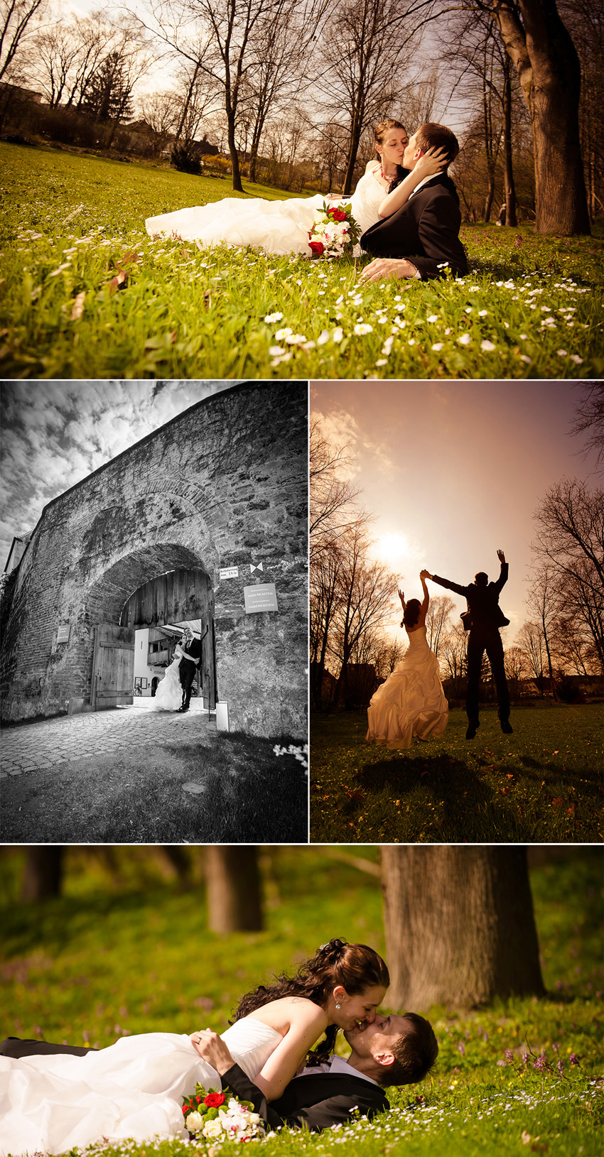 Hochzeitsfotos Muehldorf Collage Reportage